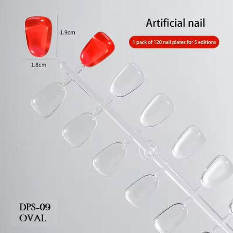 False Nail Tips Color Card Display Shelf Clear Nail Swatches Color Card Gel Polish Square , Almond Shape Nail Art Sample Stand