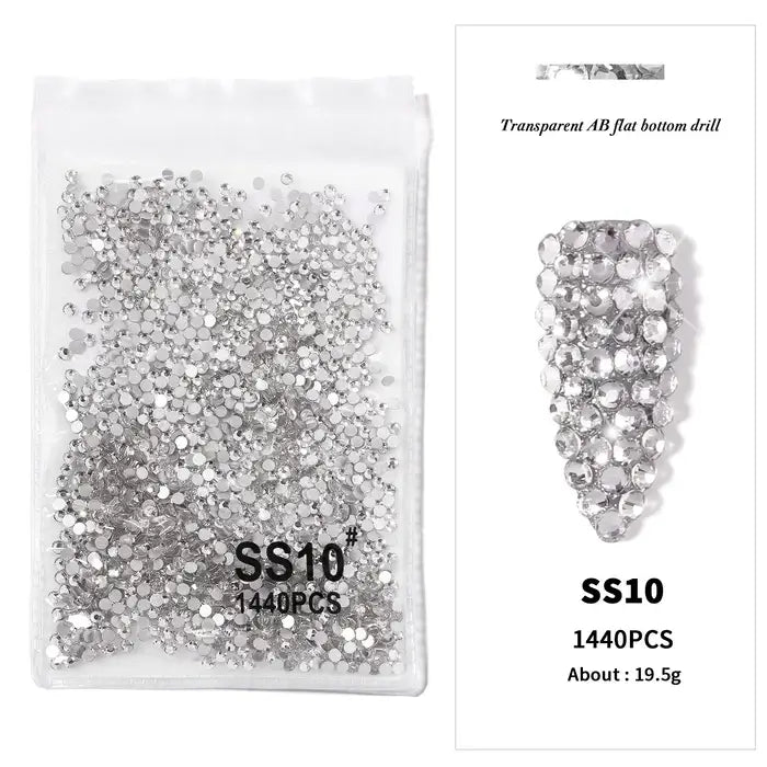 Silver Nail Art Rhinestones Diamond Shaped High Quality Nail Art Stones Give Stunning Look To Your Nails.