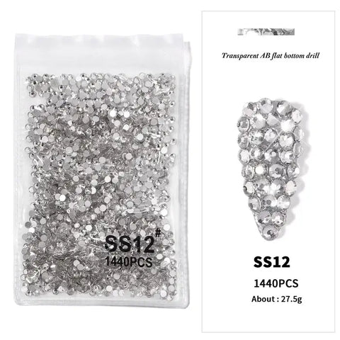 Silver Nail Art Rhinestones Diamond Shaped High Quality Nail Art Stones Give Stunning Look To Your Nails.