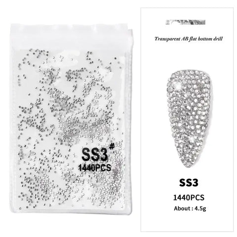 Silver Nail Art Rhinestones Diamond Shaped High Quality Nail Art Stones Give Stunning Look To Your Nails.