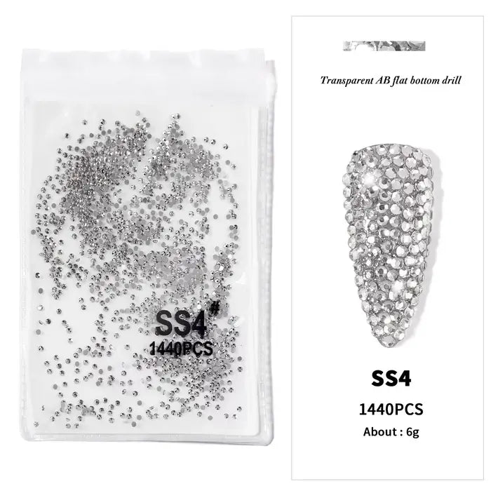 Silver Nail Art Rhinestones Diamond Shaped High Quality Nail Art Stones Give Stunning Look To Your Nails.