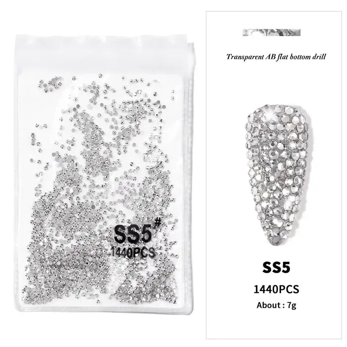 Silver Nail Art Rhinestones Diamond Shaped High Quality Nail Art Stones Give Stunning Look To Your Nails.