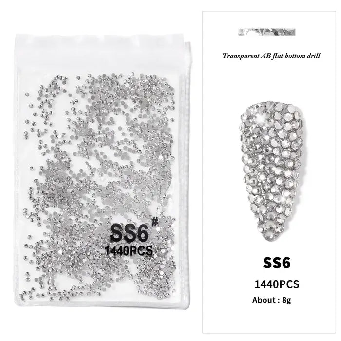 Silver Nail Art Rhinestones Diamond Shaped High Quality Nail Art Stones Give Stunning Look To Your Nails.