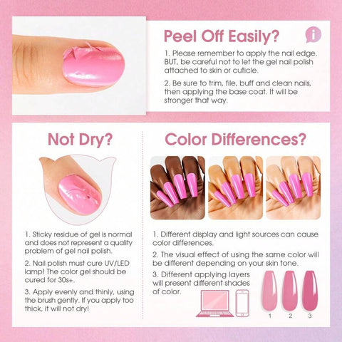 Rosalind 23pcs UV Gel Colors Set Soak-off Gel Colors Pack Semi Permanent Nail Gel Polish For Salon-quality Manicures at Home.