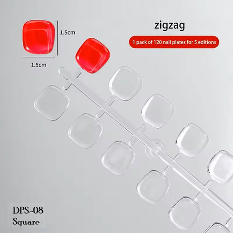 False Nail Tips Color Card Display Shelf Clear Nail Swatches Color Card Gel Polish Square , Almond Shape Nail Art Sample Stand