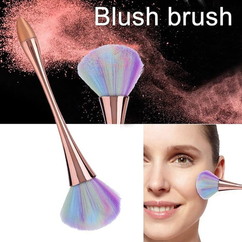 Soft Nail Dust Cleaning Brush, Dust Remover Brushes DIY Nails Tool Cleaner Nail Art Powder Dust Removal Brushes Manicure DIY Tool for Acrylic & UV Nail Gel Powder Rhinestones Makeup Foundation