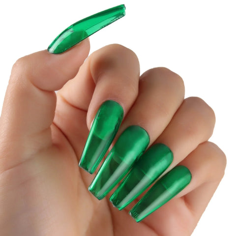 Kween Jelly Water Deep Green Gel Nail Polish Dark Green Nail Polish UV/LED Soak Off Gel Polish for Autumn and Winter