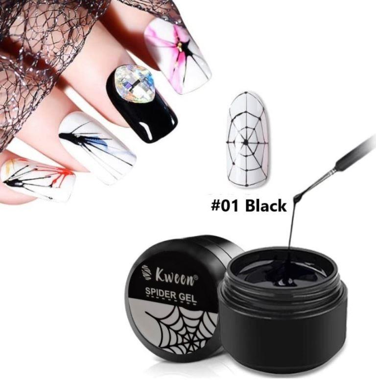 kween 5ml Spider Gel Nail Polish Art UV LED Professional Nail Paint UV Color Gel Lacquer Embossing Pull Wire Spider Gel Elastic Drawing Line Nail Polish Gel