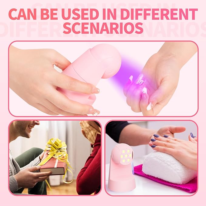 MINI UV/LED Nail Lamp Latest Design Nail Art UV Lamp For Salon Quality Manicure & Pedicure At Home.