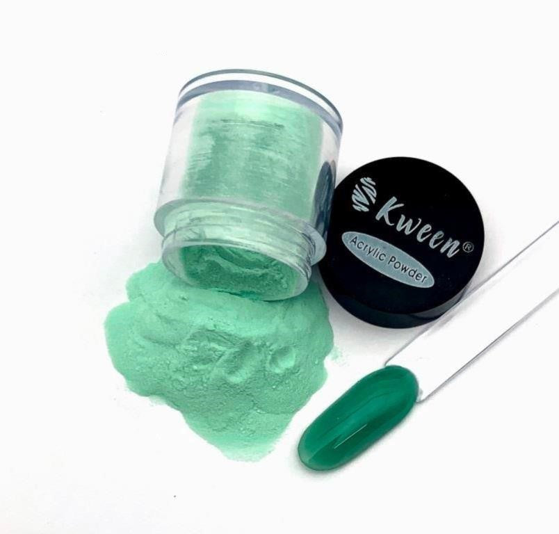 KWEEN EMA Acrylic Powder Sea Green color For Acrylic Nail Extension and Carving Nail art