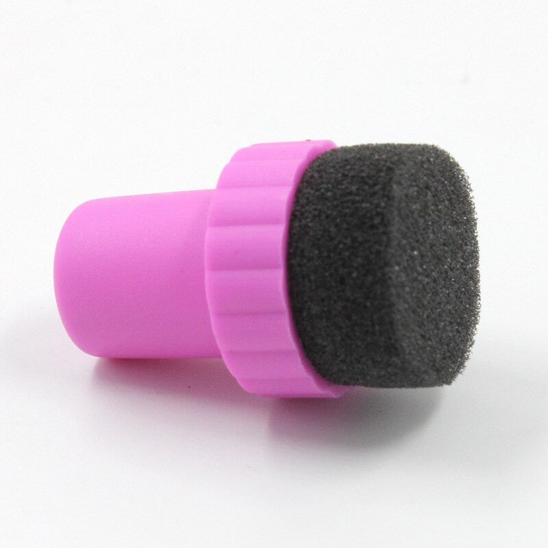 Nail Art Sponge Stamper Brush with Replaceable Heads For Creating Stylish Stamping Nail Designs At Home.