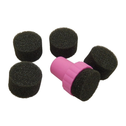 Nail Art Sponge Stamper Brush with Replaceable Heads For Creating Stylish Stamping Nail Designs At Home.