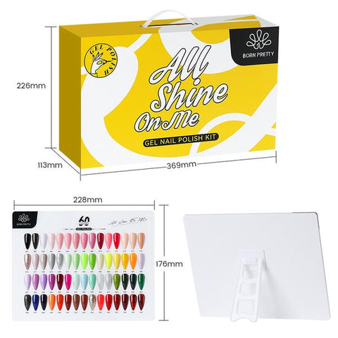 Born Pretty 60pcs Gel Nail Colors Set Perfect For Salon-Quality Manicures At Home.