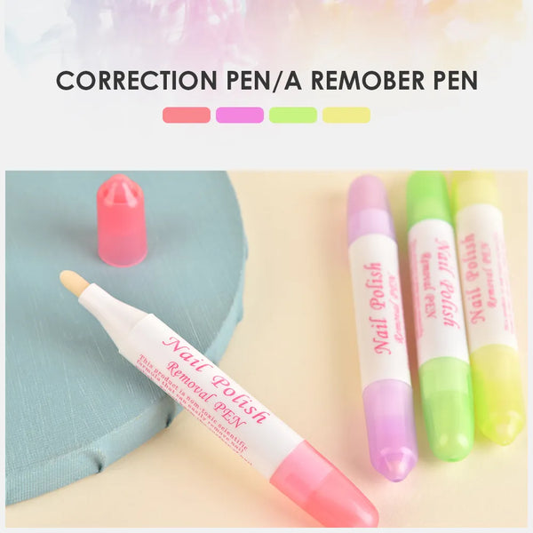 Nail Polish Corrector Remover Pen Nail Edge Cleaning Pen Mistakes Cleaner for Nail