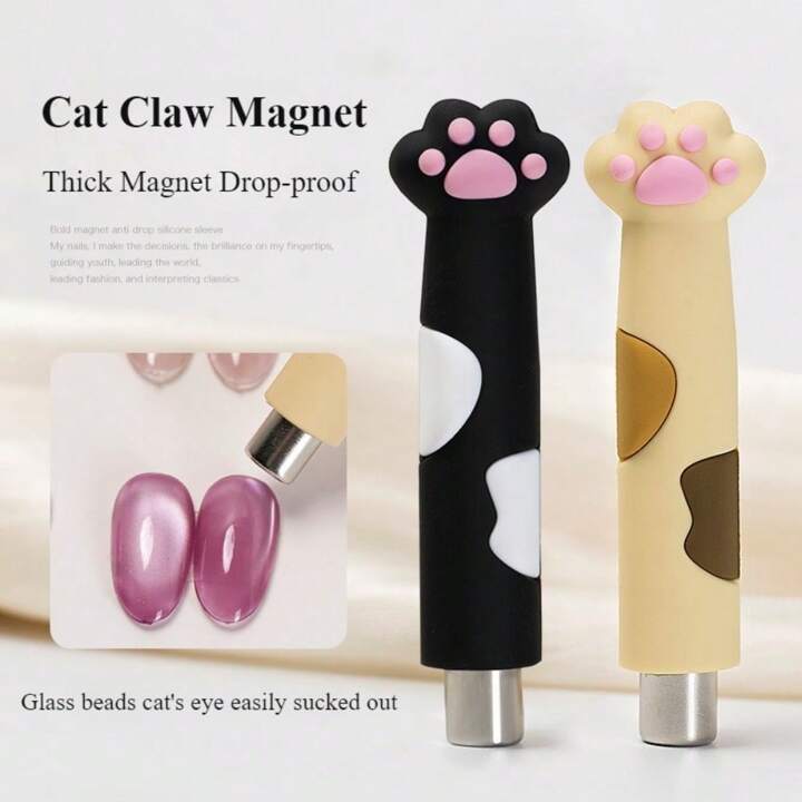 Strong Cat Claw Handle Magnet Strip Cat Eyes Magnet For Nail Gel Polish 3d Line Strip Effect Multi-Function Magnet Pen Tool