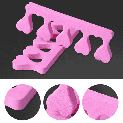 Finger Toe Separator Nail Art Soft and Comfortable Sponge Toe Separators for Perfect Pedicures