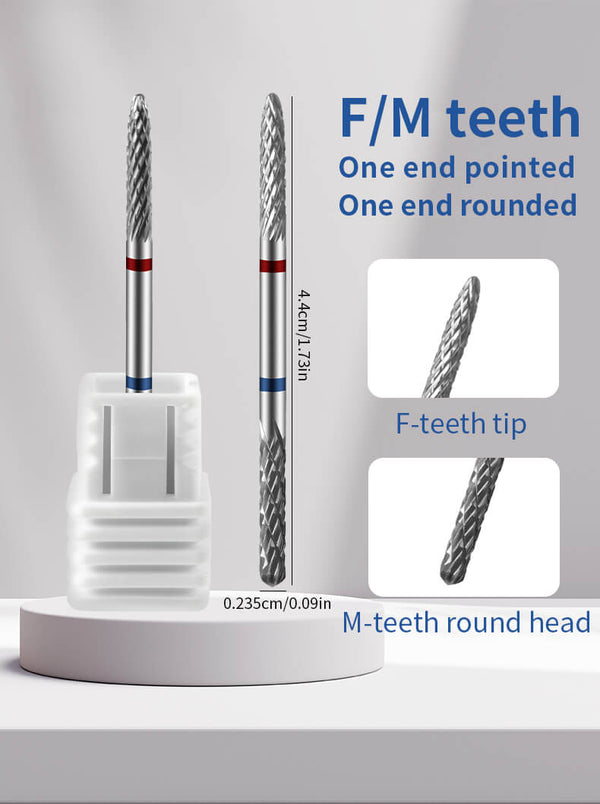Double-Headed Tungsten Steel Nail Drill Bit – Cuticle & Polish Remover