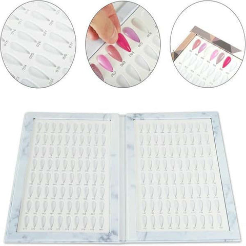 Professional False Nails Color Sample Book Display Up to 216 Gel/UV Gel Colors In This Swatch Book.