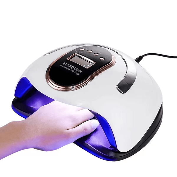 BlueQue V8 168W Acrylic Gel Polish UV Lamp – LCD Display & 4 Timer Settings
