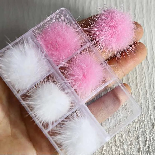Fluffy Magnetic Fur Balls Give Your Nails a Stylish Fluffy Touch with Nail Art Magnetic Fur Balls.