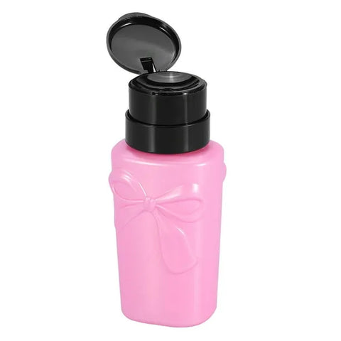 Nail Art Empty Bottle for Nail Polish Remover Empty Pump Dispenser Storage Bottel For Home & Salon Use.