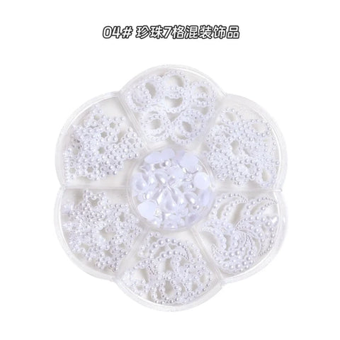 3d Nail Art Charms Floral and Moon Shaped Designs For Creatings Premium Attractive Nail Art Designs.