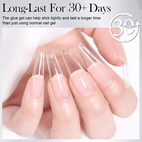 BORN PRETTY 30ml Solid Nail Extension Gel for Press On Nails 3 in 1 UV Gel Nail Glue for Fake Nails Long Lasting Manicures.