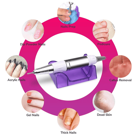 Professional Electric Nail Drill 35000RPM High Speed Nail Art Drill Machine For Easy Manicures & Pedicures.