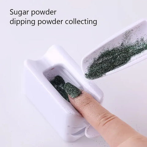 Nail Art Powder Dipping Tray Mess-Free, Reusable Nail Art Powder Dipping Tray for Salon's & Home Use.