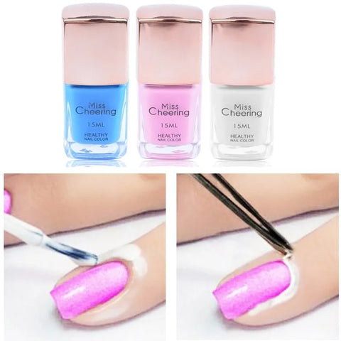 15ml Peel-Off Nail Anti-Overflow Glue Nail Polish  Latex-Free, Quick-Drying Nail Art Protector.