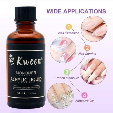 Acrylic Liquid Monomer Professional Acrylic Nail Liquid for Acrylic Powder – EMA Monomer For Nail Extension