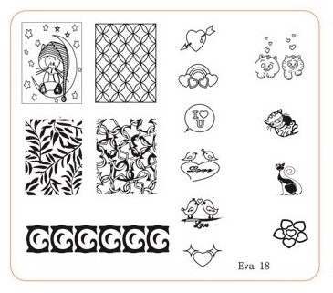 Eva Series Stamping Plate  EVA-18