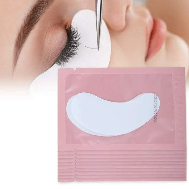 Eyelash Extension Under Eye Gel Patches Lint Free Eye Patches with Smooth Front Side and adhesive Back Side Eye Pads for Individual Eyelash Extension