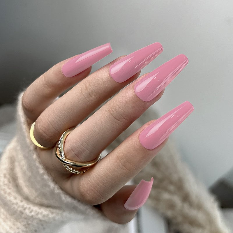 KWEEN 10ML French Base Color Solid Pink Gel Nail Polish For Nail Art DIY at Home
