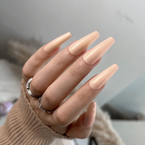 KWEEN 10ml Light Pink Peach Solid Color UV LED Gel Nail Polish For Nail art DIY at Home