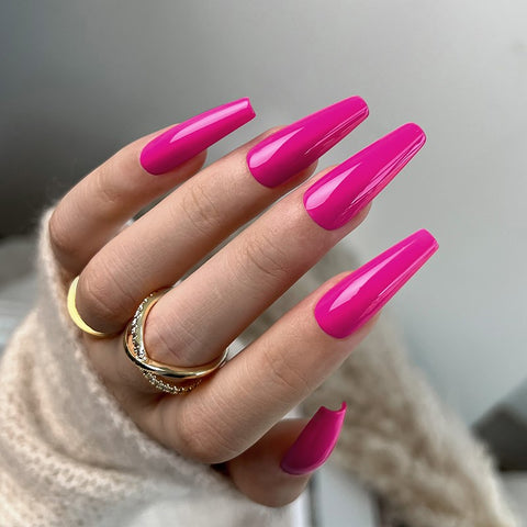 KWEEN Shocking Pink 10ml Gel Nail Polish Party Series Nail Gel Colorful Soak Off UV Gel For Manicure