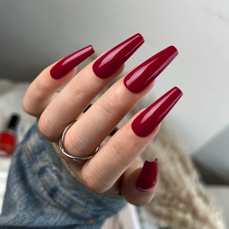 KWEEN Blood Red Gel Polish Dark Red Nail Gel Polish 10ML Soak Off UV LED Nail Polish