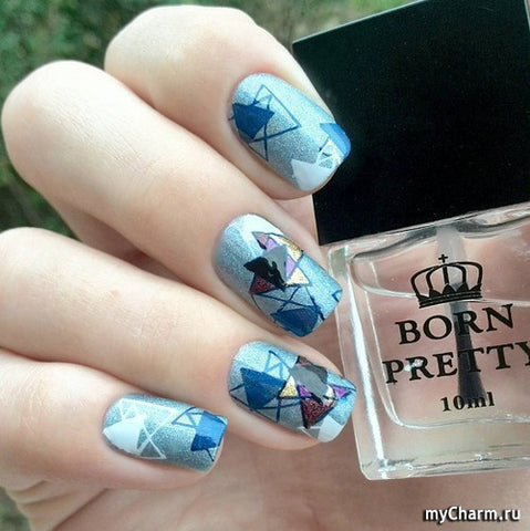 BORN PRETTY Stamping Plate Geometry Style Nail Art Template BP-L054