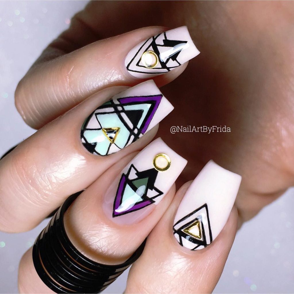 BORN PRETTY Stamping Plate Geometry Style Nail Art Template BP-L054