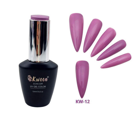 KWEEN Lilac UV Gel Nail Color Soak off Gel Nail Polish For Nail Art