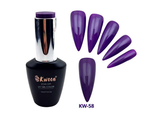 KWEEN Royal Purple Gel Polish Professional UV LED Soak Off Gel Nail Polish Varnish Color Purple For Manicure