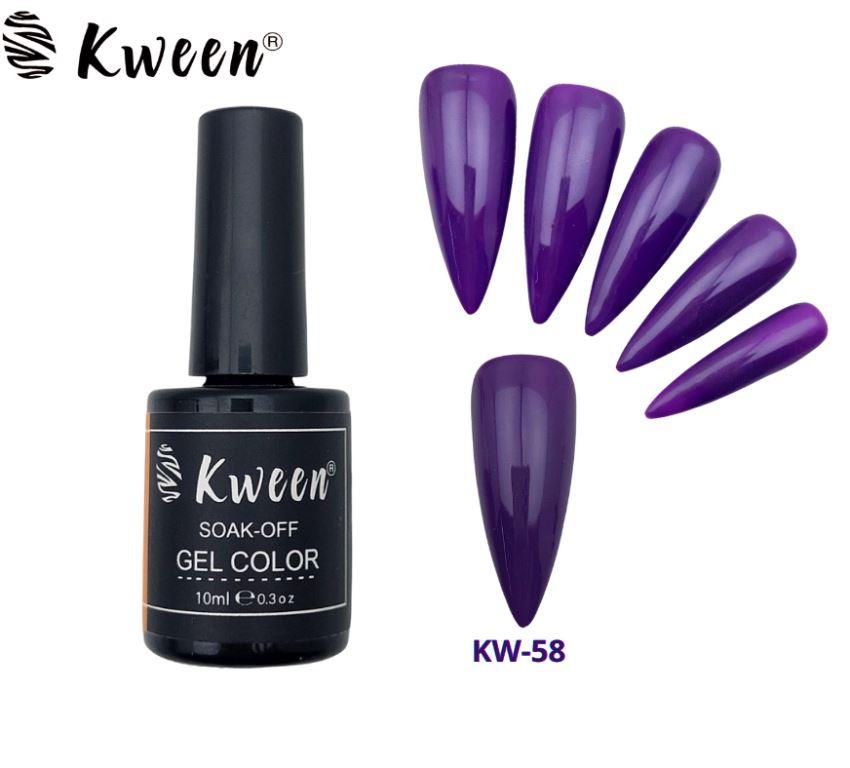 KWEEN Royal Purple Gel Polish Professional UV LED Soak Off Gel Nail Polish Varnish Color Purple For Manicure