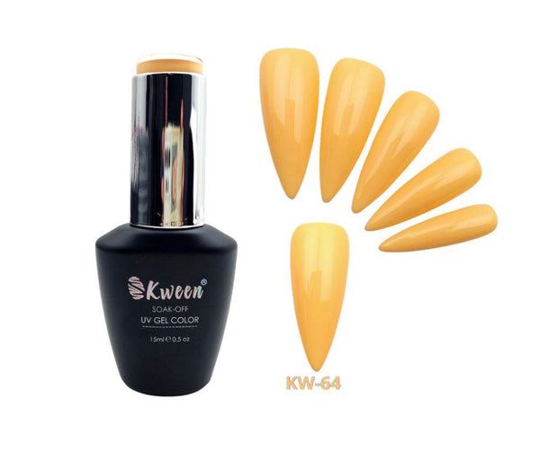 KWEEN Mustard Yellow Soak Off UV LED Gel Polish For Manicure