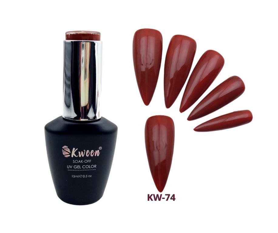 KWEEN Caramel Color Gel Nail Polish Autumn Brown Series UV LED Soak Off Nail Art Gel Varnish For Manicure