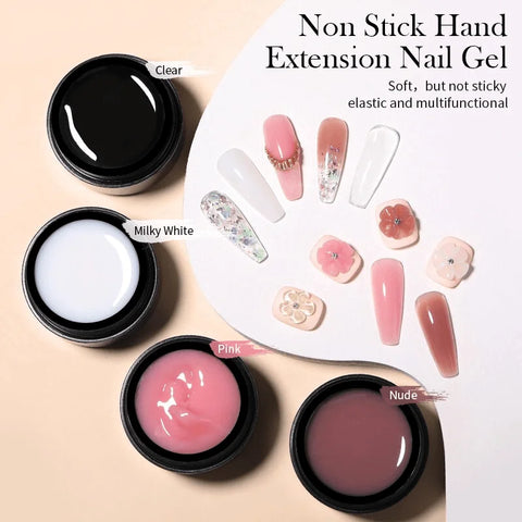 BORN PRETTY 15ml  Non Stick Hand Extension Nail Gel Polish Long Lasting Gel Nail Art Manicure Durable Nail Extensions