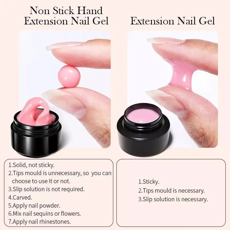 BORN PRETTY 15ml  Non Stick Hand Extension Nail Gel Polish Long Lasting Gel Nail Art Manicure Durable Nail Extensions