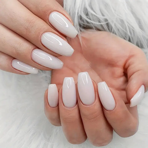 Kween Gel Nail Polish Milky Calm White Gel Nail Polish Nail Art French Nail Gel Polish UV Gel LED Soak Off Manicuring Varnish