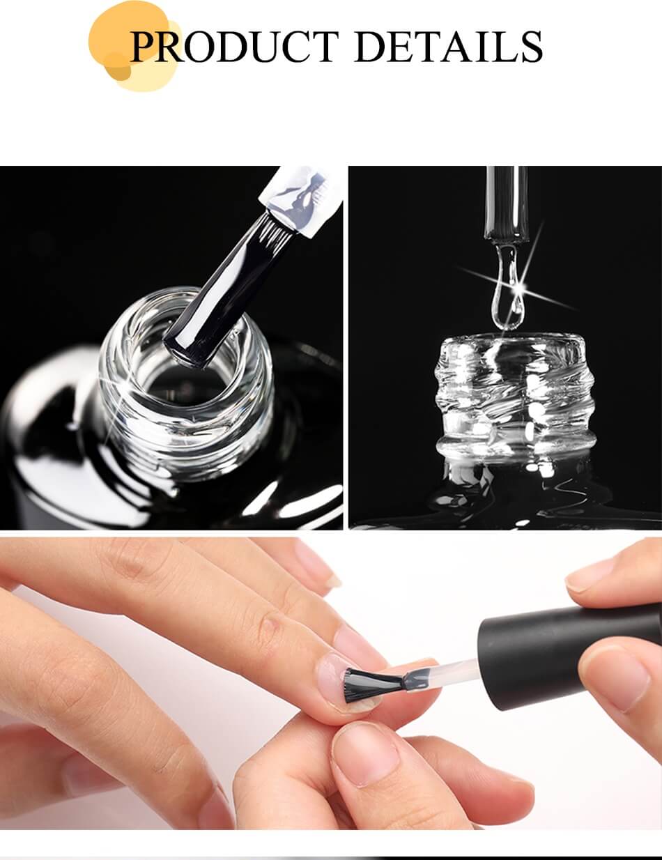 UR SUGAR 7Ml Super Shiny No Wipe Gel Top Coat Long Lasting Top Coat Function Gel Transparent Soak Off UV LED Nail Art Manicure Gel