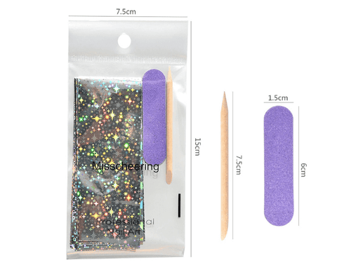 Flat Rate Shipping Mixed Laser Holographic Nail Art Foil Set 4*20cm Mixed Designs Transfer Sticker Nail Art Decals