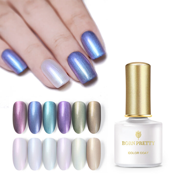 BORN PRETTY 10ML Mermaid Shell Pearl UV Gel Chameleon Shimmer Lacquer Soak Off Nail Art UV Gel Polish Manicure